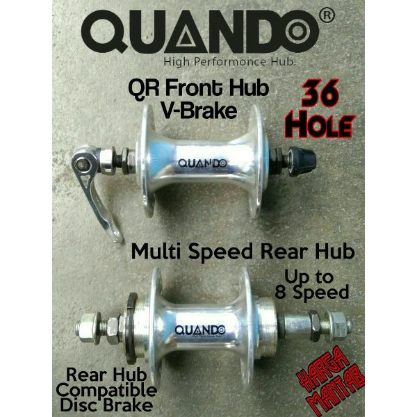 Hub Quando 36H 36 hole lobang qr fixie bmx mtb