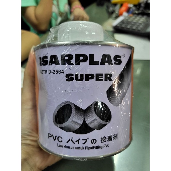 Jual ISARPLAS lem pipa PVC Ukuran 400 Gr | Shopee Indonesia
