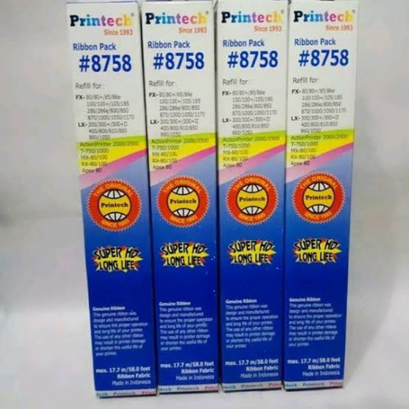 Jual Refill Pita Printer Printech 8758 12M | Shopee Indonesia