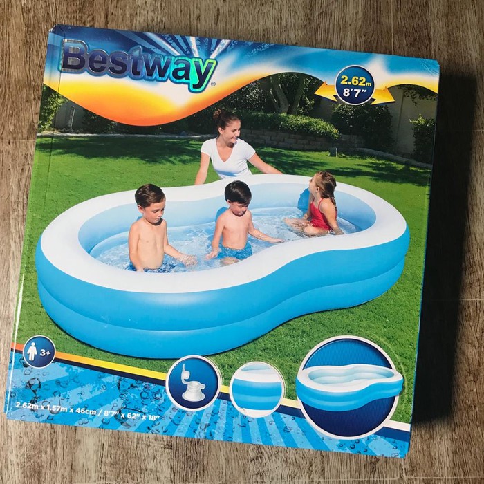 Jual BESTWAY 54117 Kolam Renang Anak Big Lagoon 262cm - Kolam Karet ...