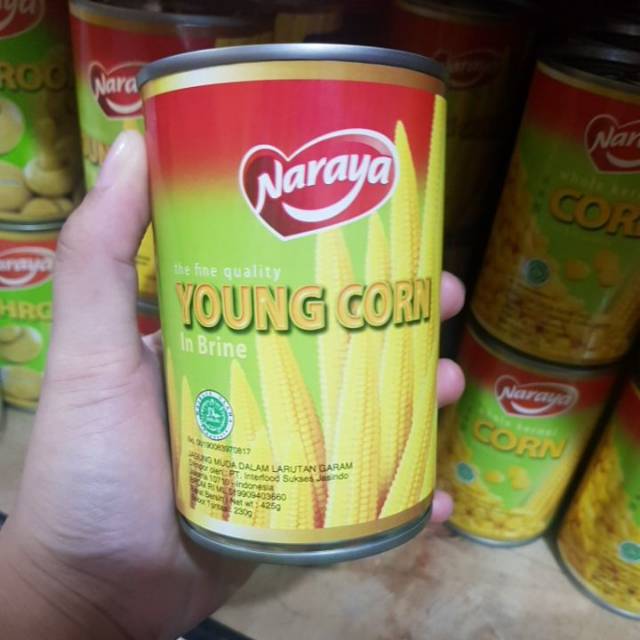 Jual Jagung Kaleng Jagung Muda Kaleng Naraya Young Corn 425 Gram Shopee Indonesia 1599