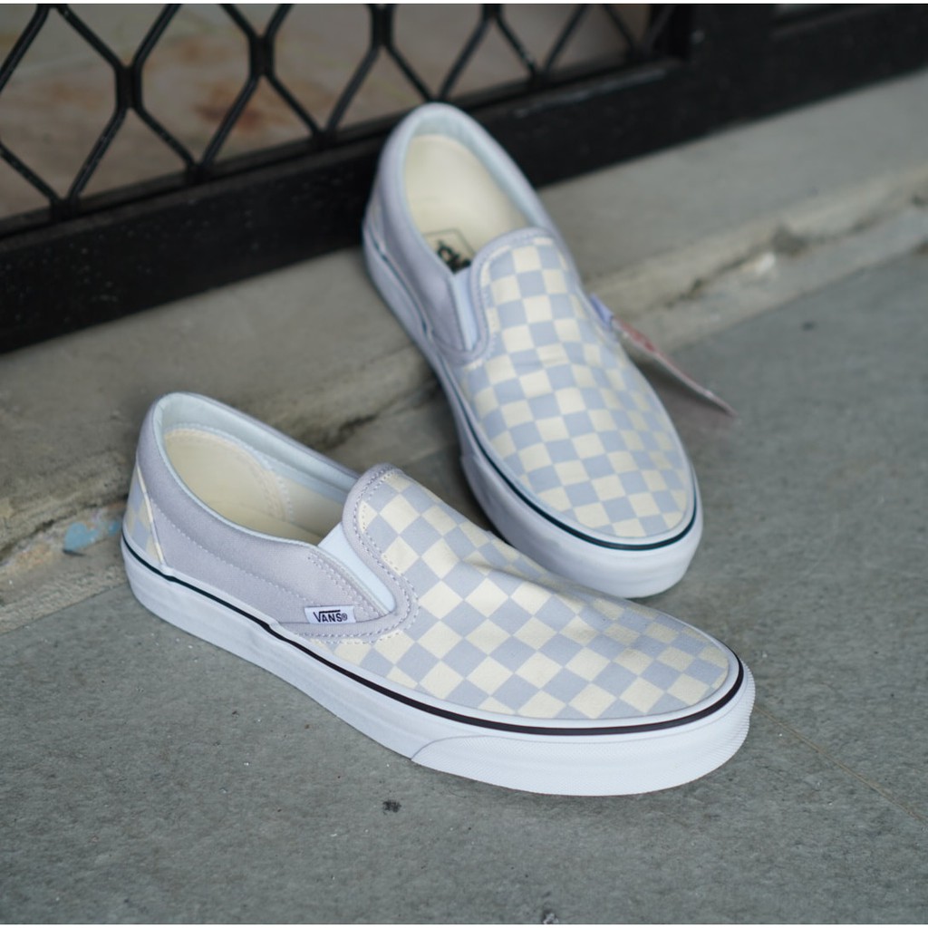 Grey dawn true shop white checkerboard vans