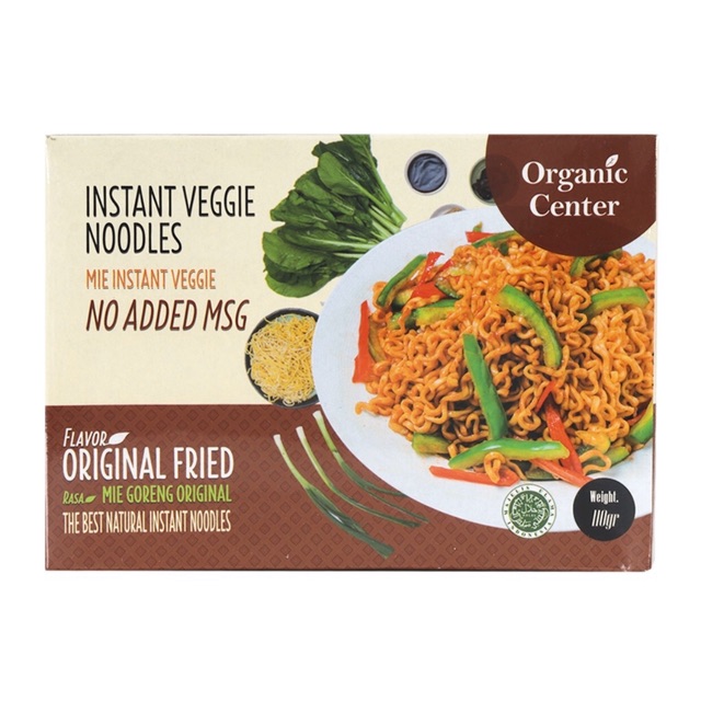 Organic Center Mie Instant Mie Goreng Original Noodle 100 gram 100 gr