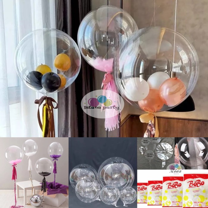 Jual Balon pvc bobo 24 inch / balon pvc transparan bening | Shopee ...