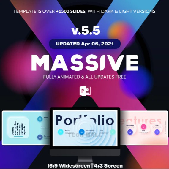 Jual NS Animated Massive X Powerpoint Presentation Template Mega Bundle ...