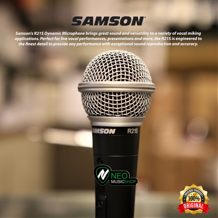 Jual Samson R21S Cardioid Dynamic Microphone Original | Shopee Indonesia