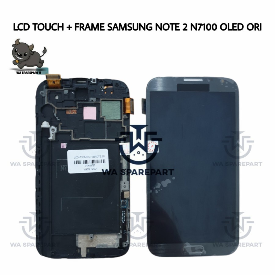 Jual LCD TOUCHSCREEN + FRAME SAMSUNG GALAXY NOTE 2 N7100 OLED ORIGINAL ...