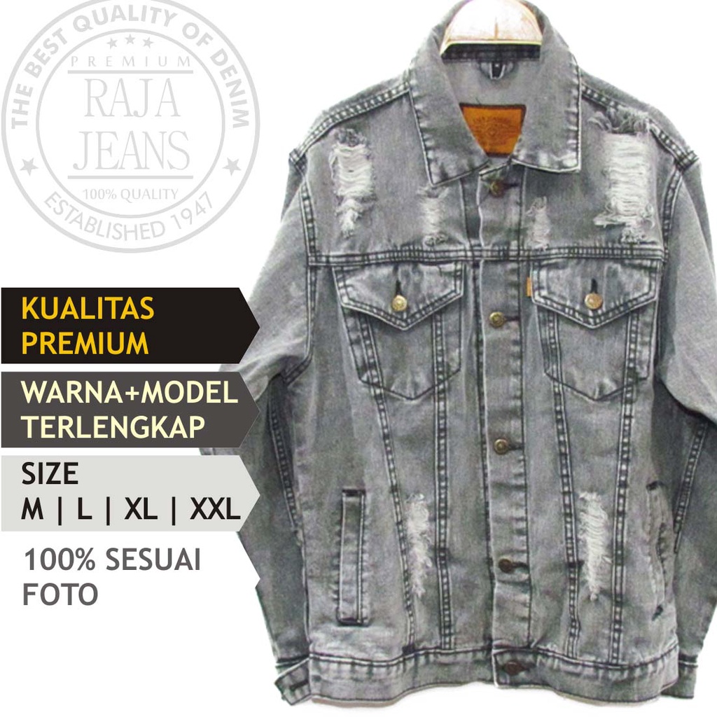 Jual RAJA JACKET, JACKET JEANS SNOW DISTROI | Shopee Indonesia