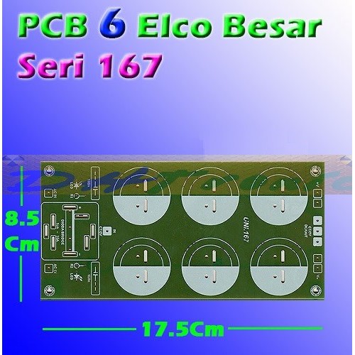 Jual PCB 6 Elco Besar Merah SERI 167 Power Supply Power Bank Penyimpan ...