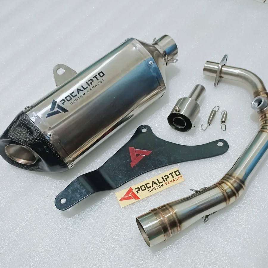Jual Knalpot Vespa Matic 150 custom racing original APOCALIPTO | Shopee ...