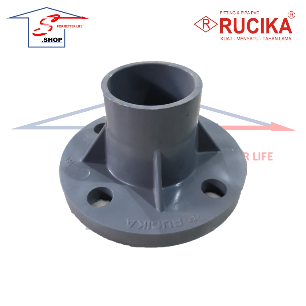 Jual Fitting Pipa Pvc Flang Fleng Flange Aw Inch Rucika Shopee Indonesia