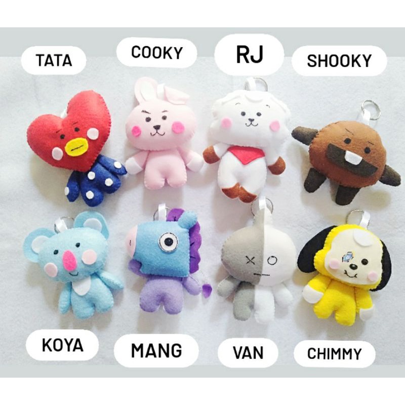 Jual gantungan kunci BT21 / boneka BT21 / BTS Shopee Indonesia