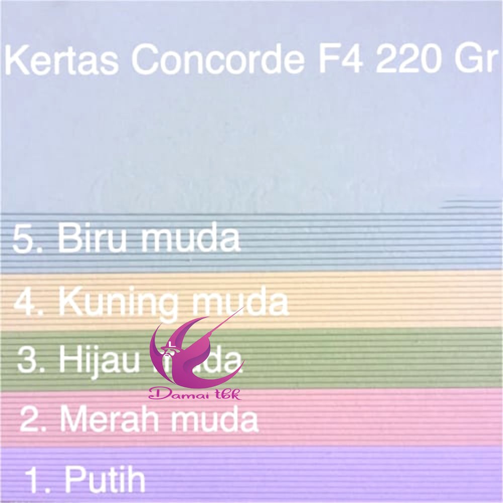 Jual Kertas Concorde 220 Gram F4 And A4 Concord Kertas Piagam Kertas