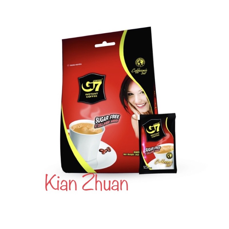 Jual Kopi Vietnam G7 Trung Nguyen Instant Coffee Sugar Free Collagen