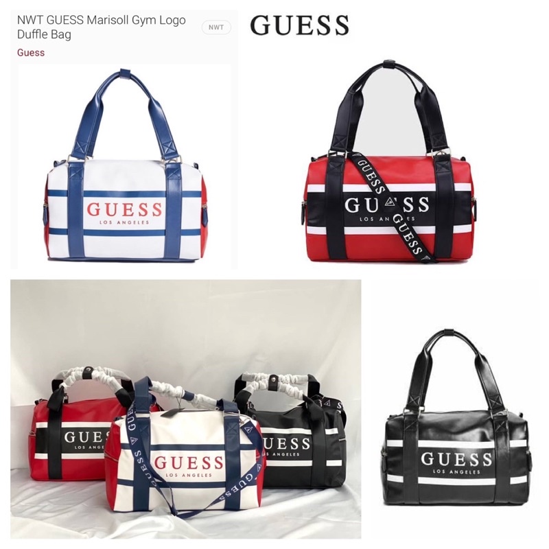 Jual GUESS MARISOLL GYM LOGO DUFFLE BAG Shopee Indonesia