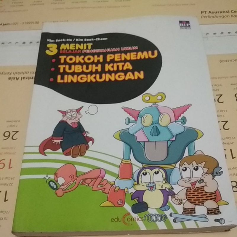 Jual KOMIK 3 MENIT BELAJAR PENGETAHUAN UMUM TOKOH PENEMU TUBUH KITA ...