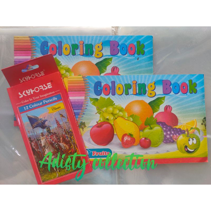 Jual Paket Mewarnai / Coloring Book Ukuran 24x16cm | Shopee Indonesia