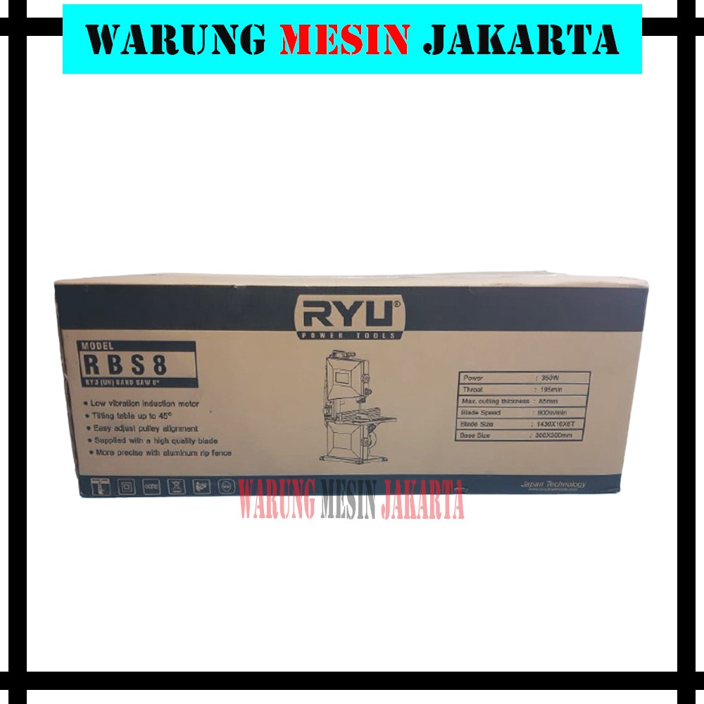 Jual MESIN BAND SAW RYU RBS 8 RBS8 BANDSAW RYU GERGAJI UKIR KAYU ...