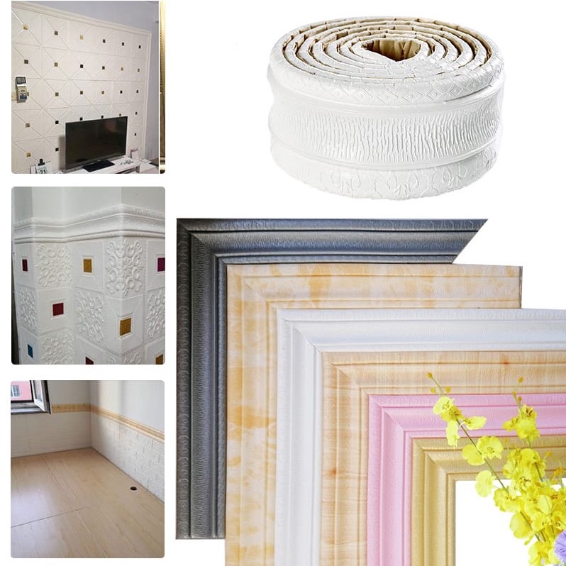 Jual Wall line stiker dinding 1.15 meters Lantai dekorasi wallpaper ...