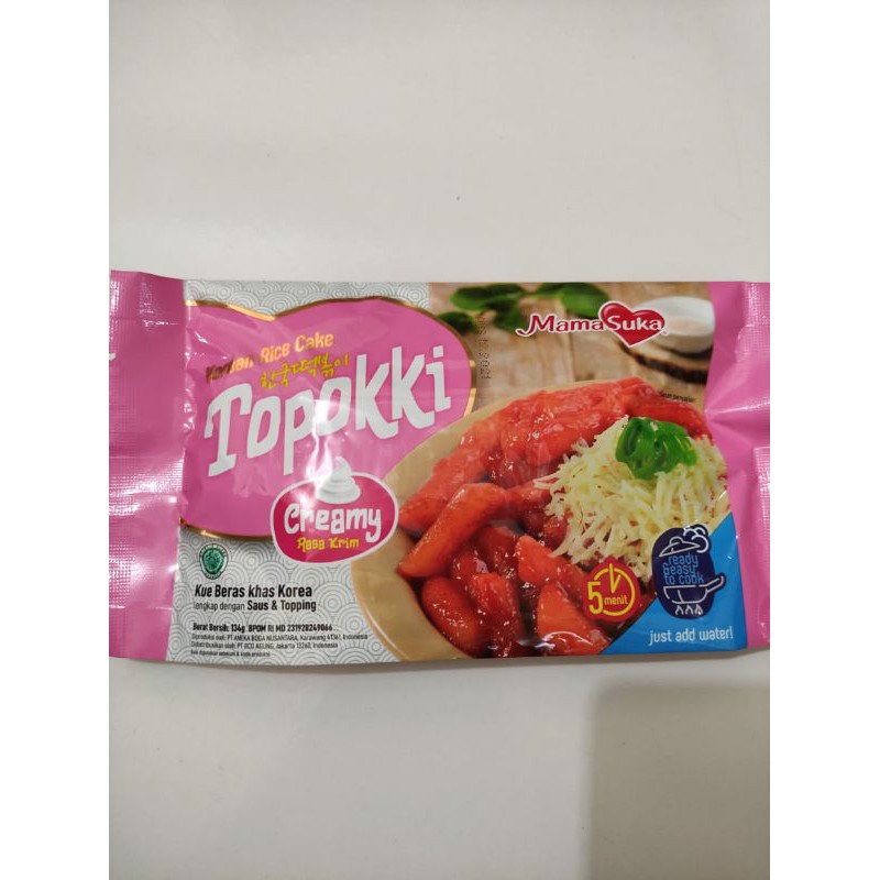 Jual Topokki / Tteobokki / Toppoki Mama Suka Original Sweet & Spicy 134 ...