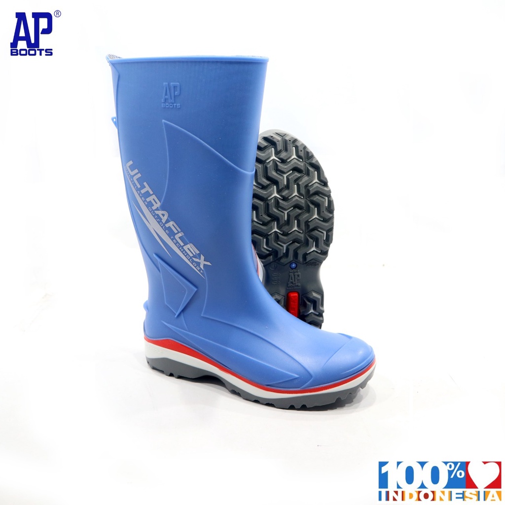 Jual AP ULTRAFLEX 39-43 BLUE- SEPATU BOOT SAFETY KARET - AP BOOTS