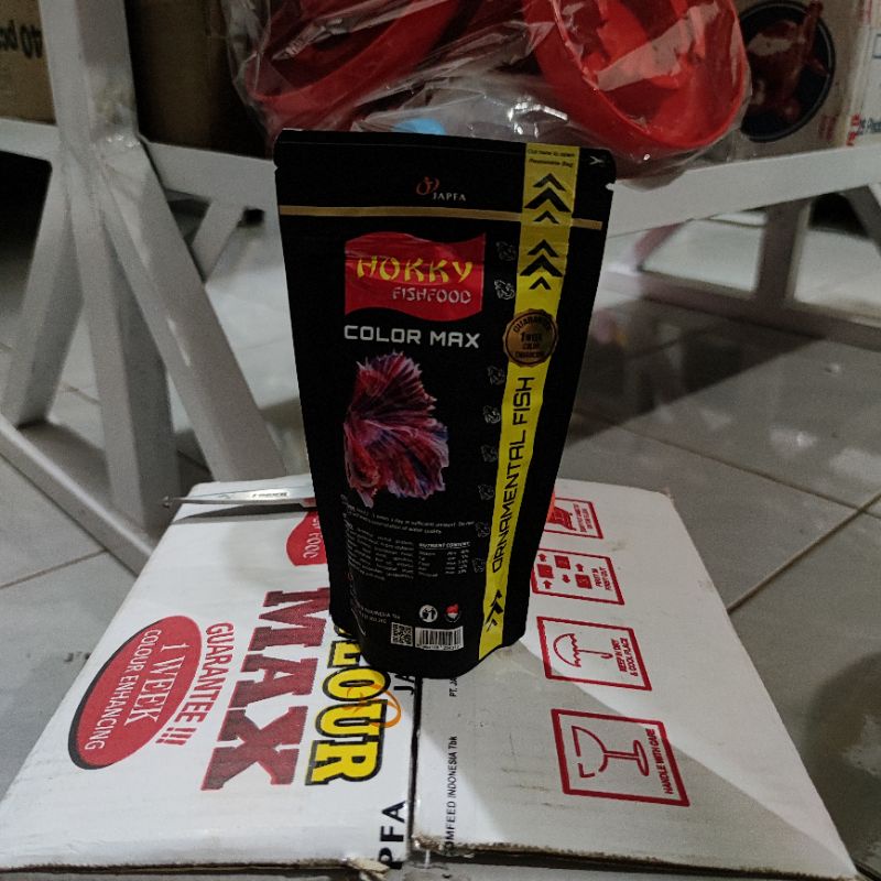 Jual Hokky COLOR MAX Pakan ikan Koki Cupang Guppy 100gr | Shopee Indonesia