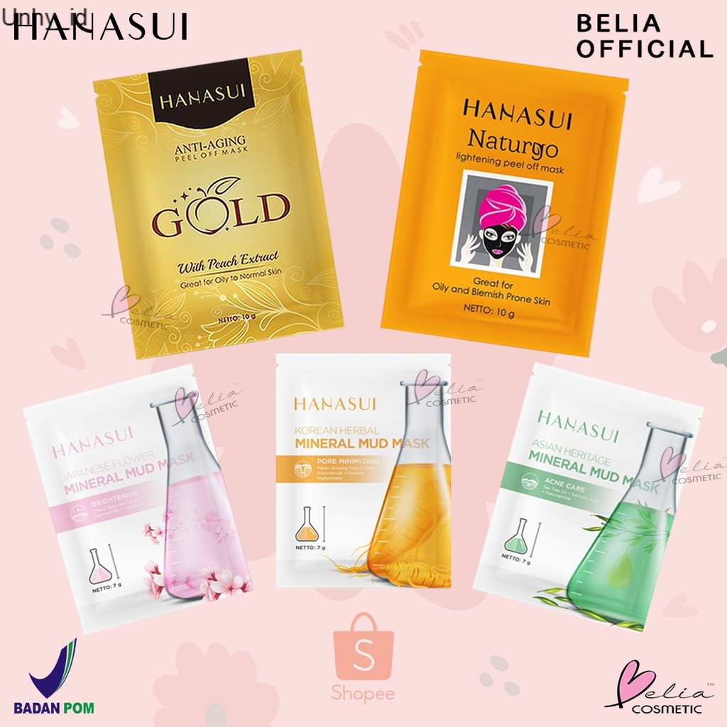 Jual [Checkout RP1000] UNHY Hanasui Naturgo Peel Off komedo | GOLD Anti ...