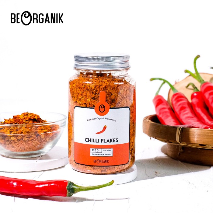 Jual Cod Beorganik Chilli Flakes Cabe Cabai Kering Kasar Gr Big Gr Shopee Indonesia