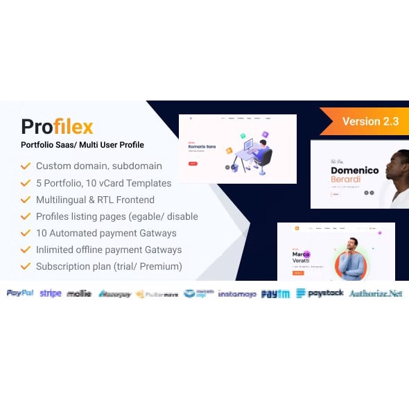 Jual Profilex – Portfolio Builder SAAS / Multi-User Profile ...