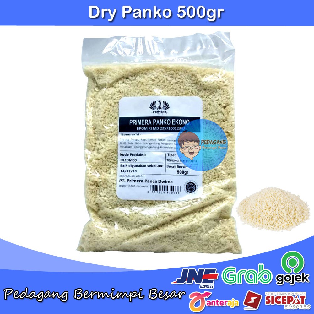 Jual Primera Panko Ekono 500gr Tepung Roti Putih Panko Breadcrumbs Shopee Indonesia 