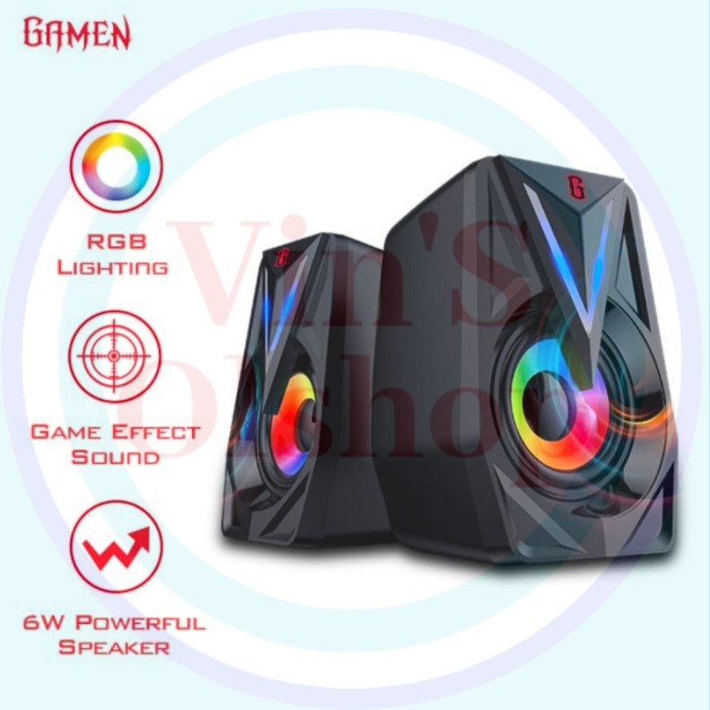 Jual Speaker Gaming Gamen GS1 Resmi/ Speaker Gaming PC/ Laptop