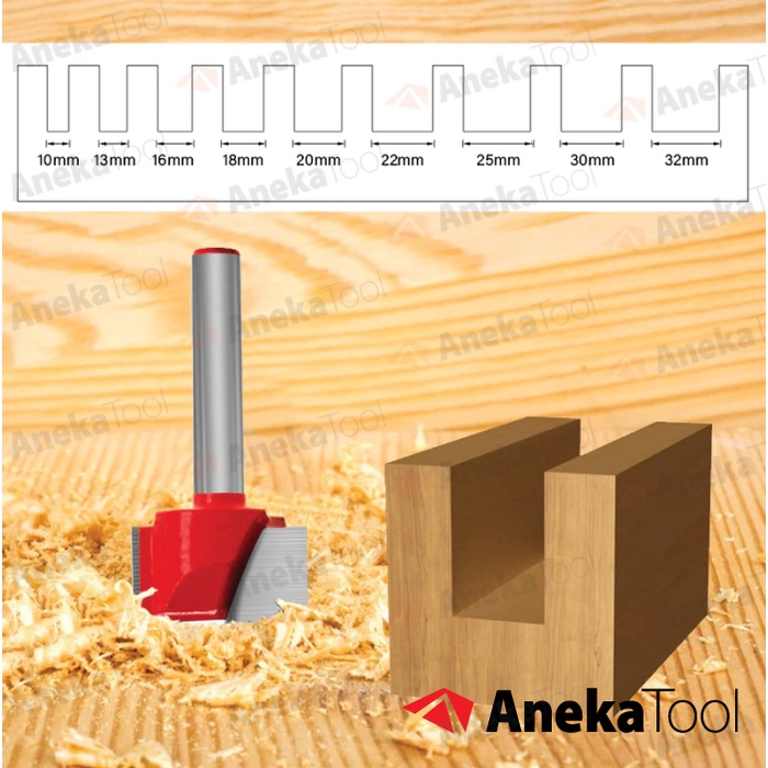 Jual Mata router CNC Flat Bottom Knife Wood working trimmer Shank 6mm ...