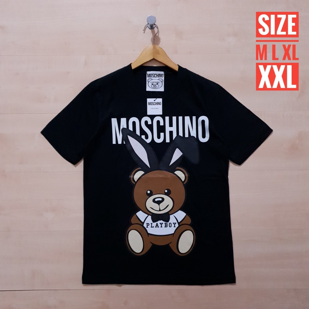 MOSCHINO PLAYBOY コラボ Tシャツ モスキーノがプレイボーイとコラボ、「GAYBOY」ロゴをあしらった
