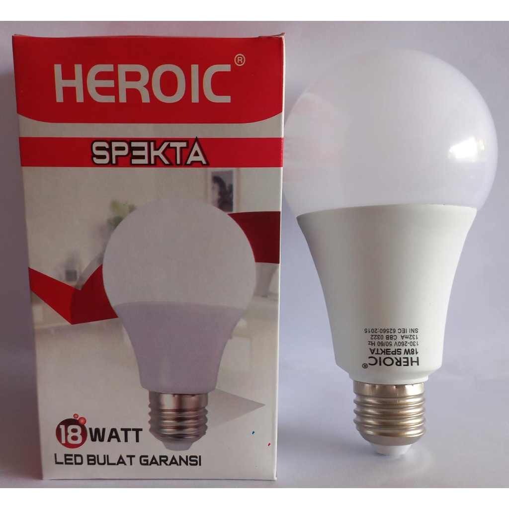 Jual Lampu Led HEROIC SPEKTA 18w Lampu Murah Super Terang GARANSI 1
