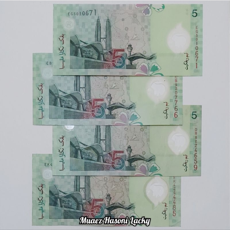 Jual Koleksi Ringgit Malaysia Pecahan 5 Old Series Bahan Polymer ...