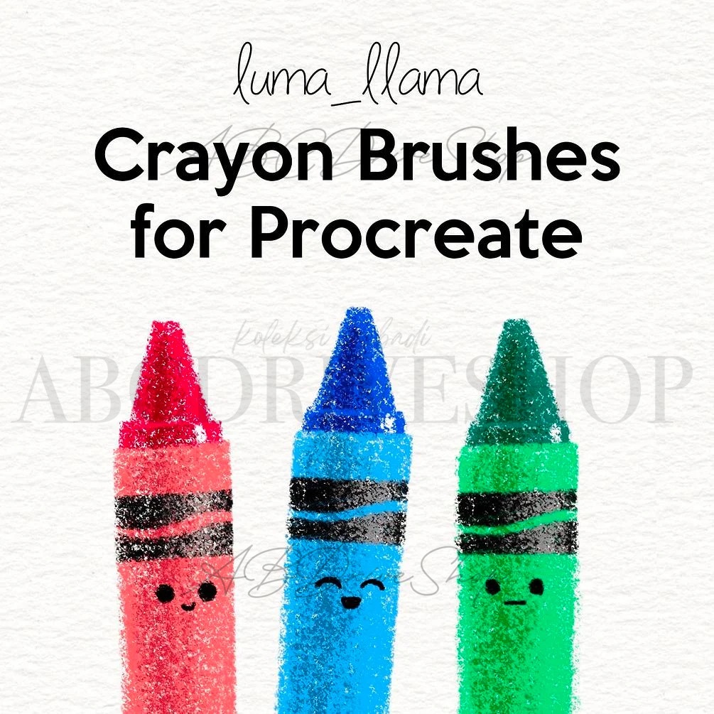 Jual Procreate Brush Crayon Brushes for Procreate Shopee Indonesia
