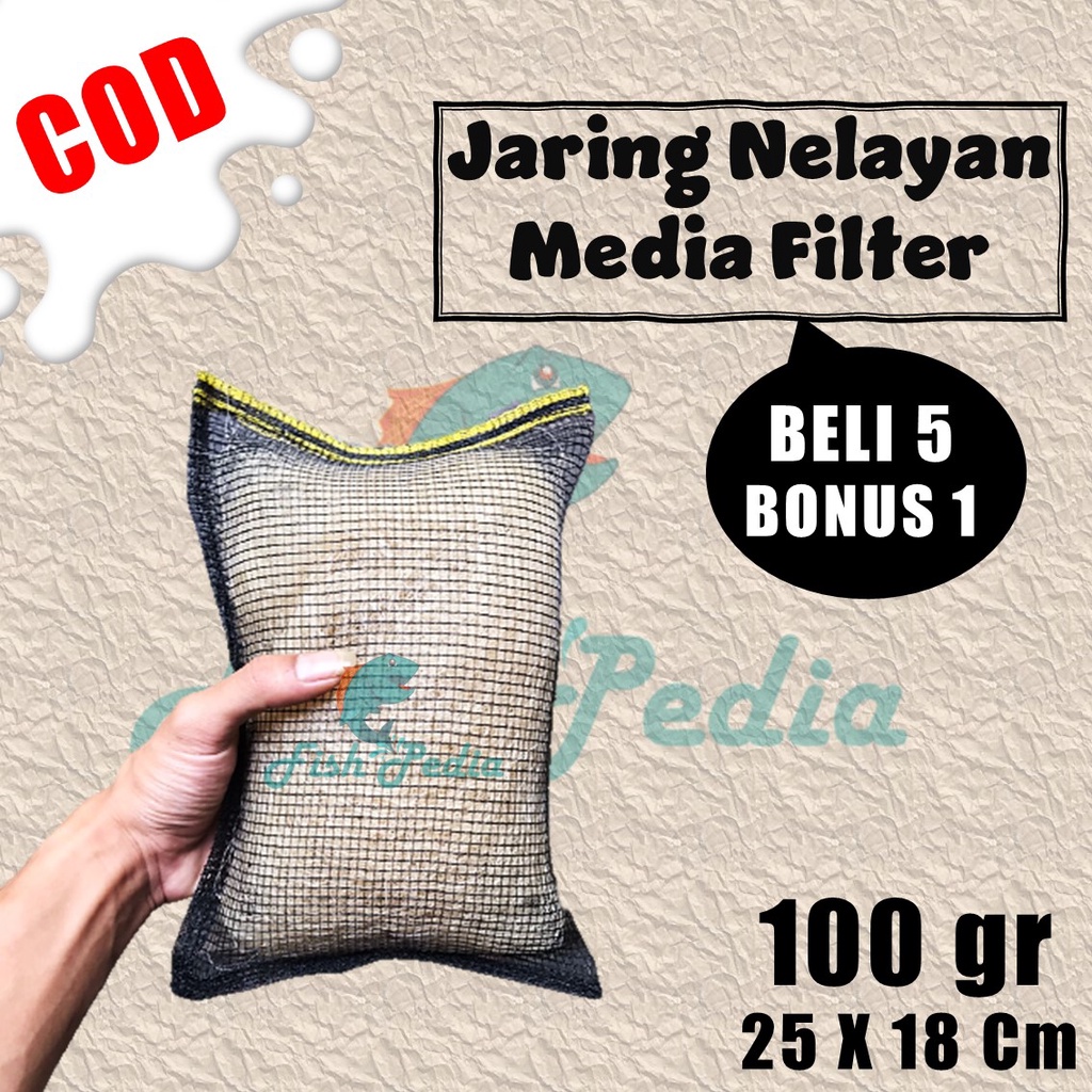 Jual Media filter kolam / media filter aquarium / jaring nelayan media