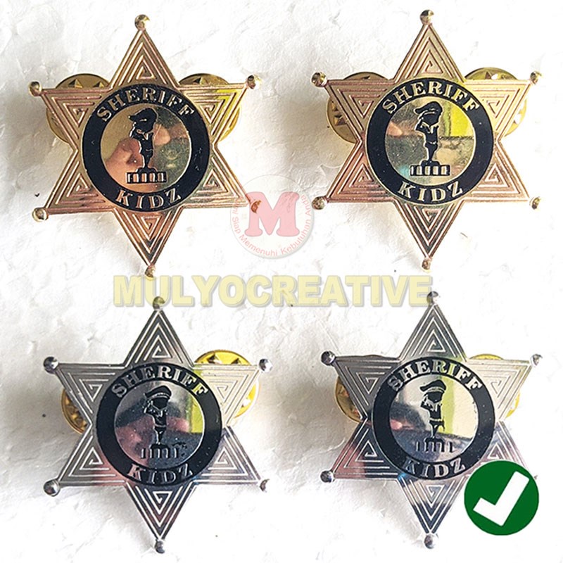 Jual Pin Sheriff kidz - Lencana Pin Sheriff kidz Bahan Logam | Shopee ...
