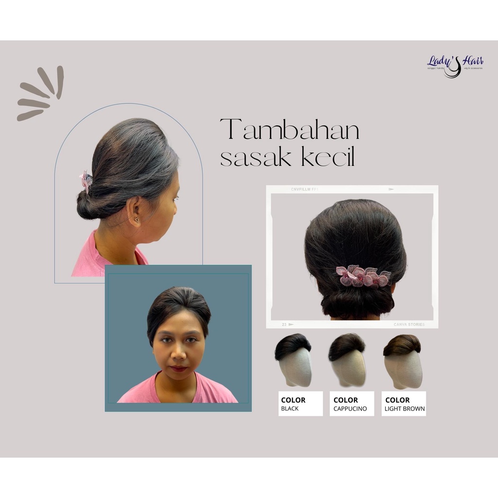 Jual Pengganti sasak penambah rambut hair toupe penutup uban modern ...