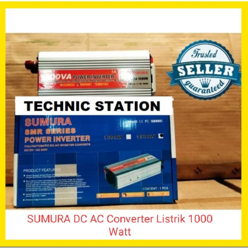 Jual Power Inverter Mobil 1000W SUMURA DC AC Converter Listrik 1000