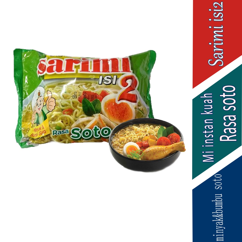 Jual Mie Instan Sarimi Isi 2 Rasa Soto Shopee Indonesia