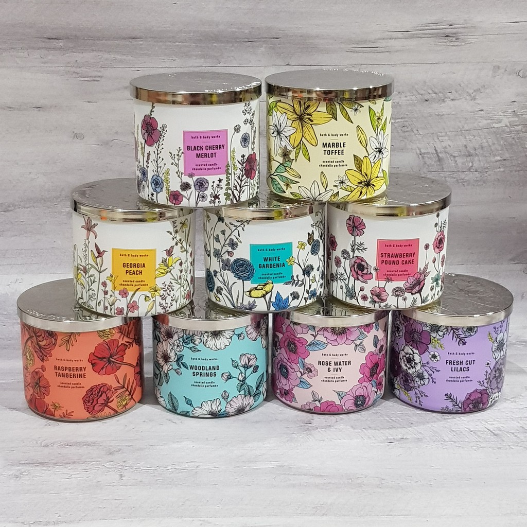 Jual BBW CANDLE 3 WICK/BBW SCENTED CANDLE 3 WICK/BATH ANDA BODY WORKS