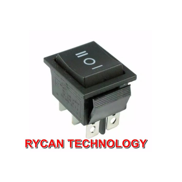 Jual SAKLAR POWER BESAR ON OFF ON SWITCH 6 PIN HITAM | Shopee Indonesia