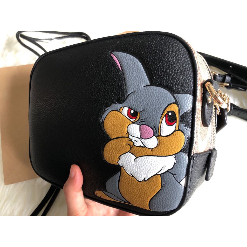 Disney x coach camera bag with thumper hotsell