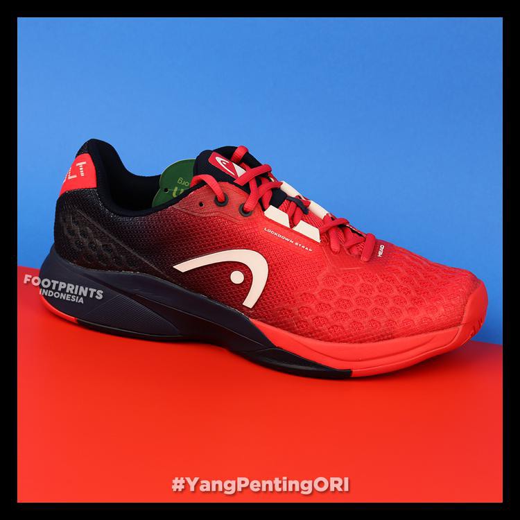Jual Sepatu Tenis Head Revolt Pro 3.0 Red Dark Blue Men Tennis Shoes