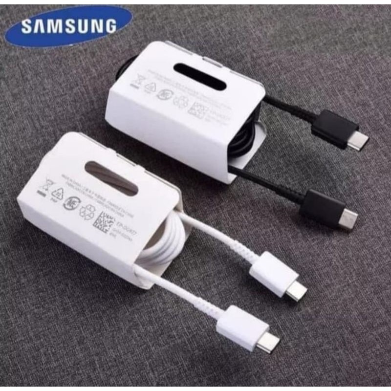 Jual kabel data Samsung tipe c to tipe c original 100%/fastcharging ...