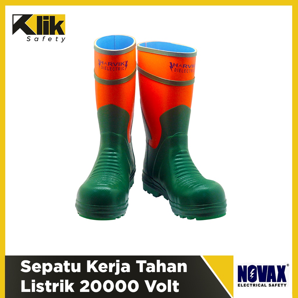 Jual Sepatu Safety Kerja Tahan Tegangan Listrik 20000 Volt Novac Novax Shopee Indonesia