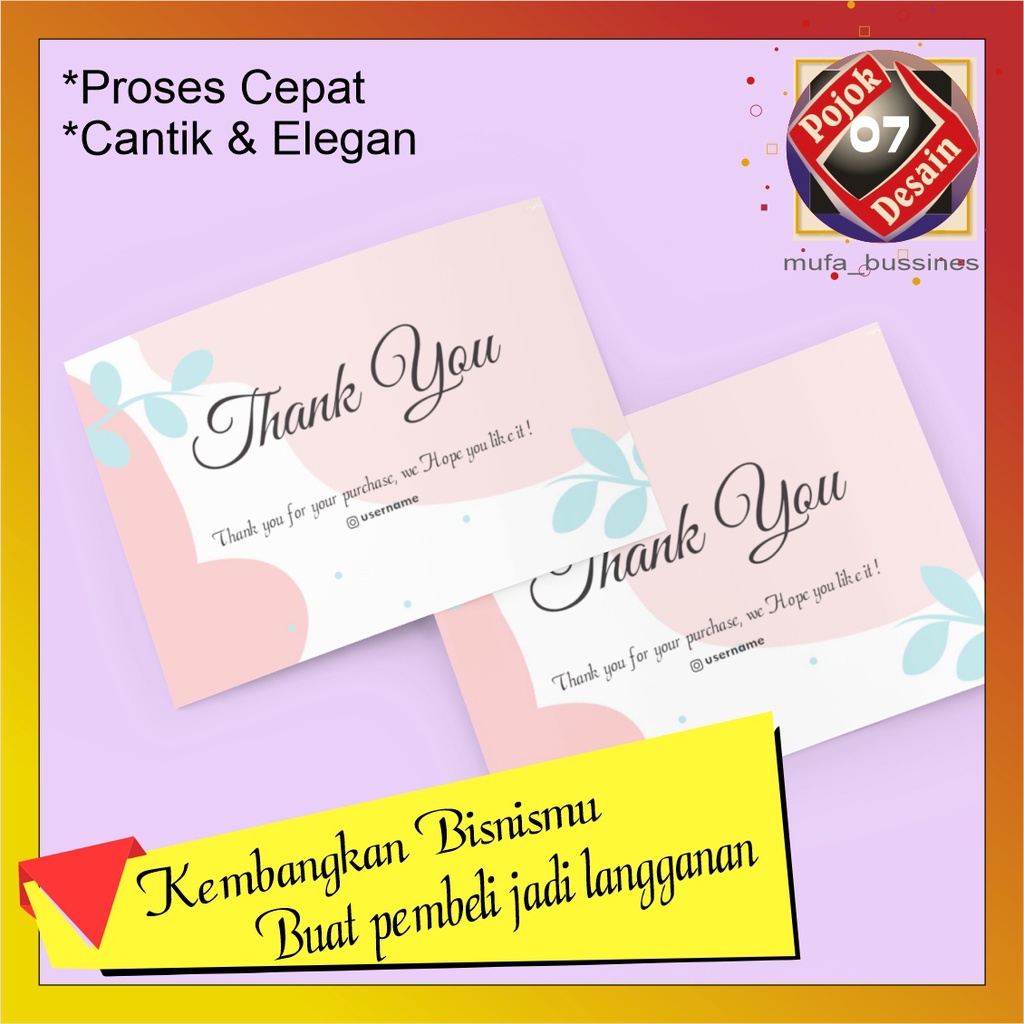 Jual Kartu Ucapan Olshop Thank You Olshop Ucapan Terimakasih Olshop Stiker Olshop Stiker