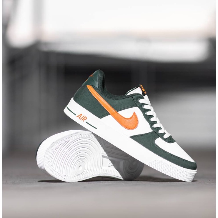 Jual SEPATU SNEAKERS NIKE AIR FORCE 1 GREEN WHITE ORANGE SIZE 40