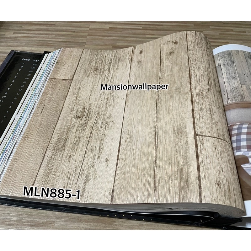 Jual Wallpaper Dinding Papan Kayu Vintage Cream Coklat | Shopee Indonesia